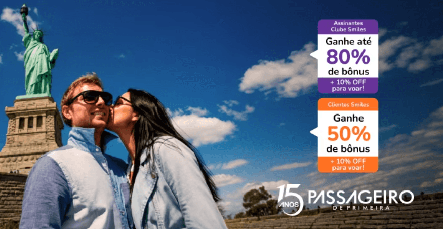 Ganhe até 80% de bônus na transferência de pontos bancários para Smiles