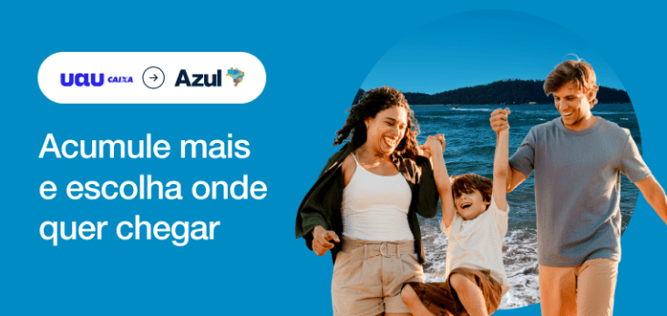 Transfira seus pontos da Caixa para Azul com até 110% de bônus
