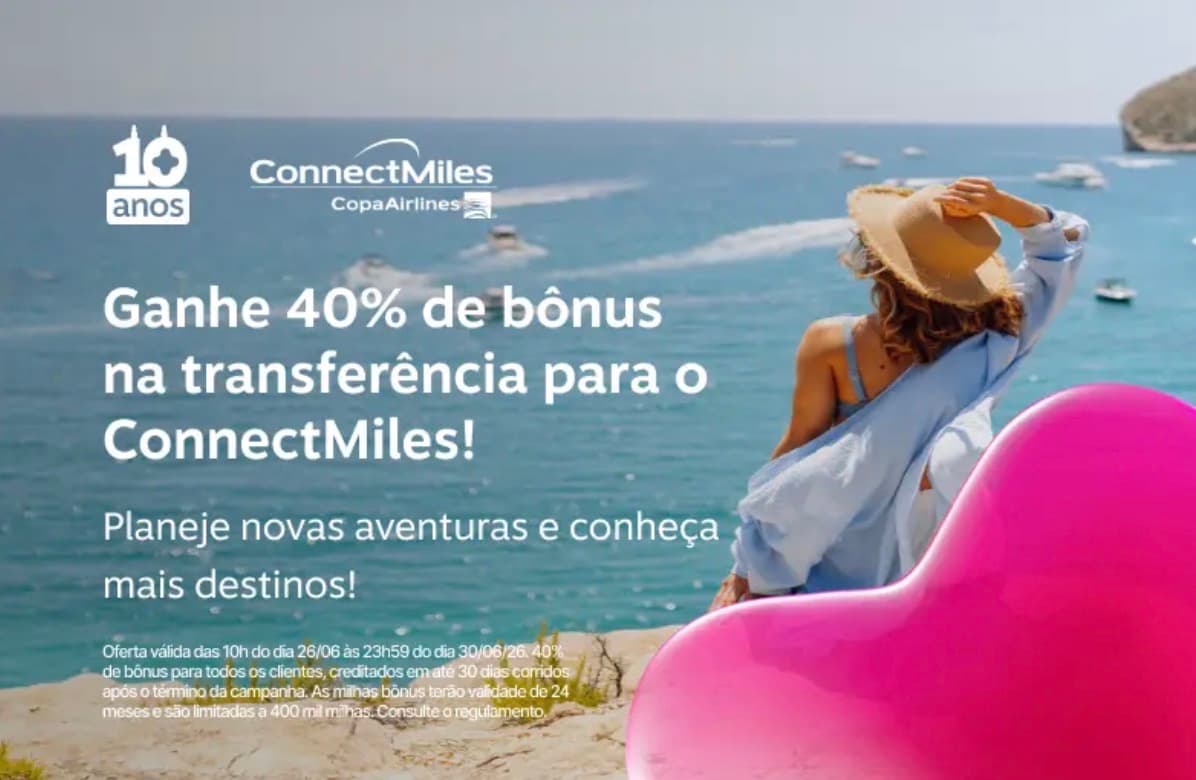 Transfira seus pontos Livelo para ConnectMiles com 40% de bônus