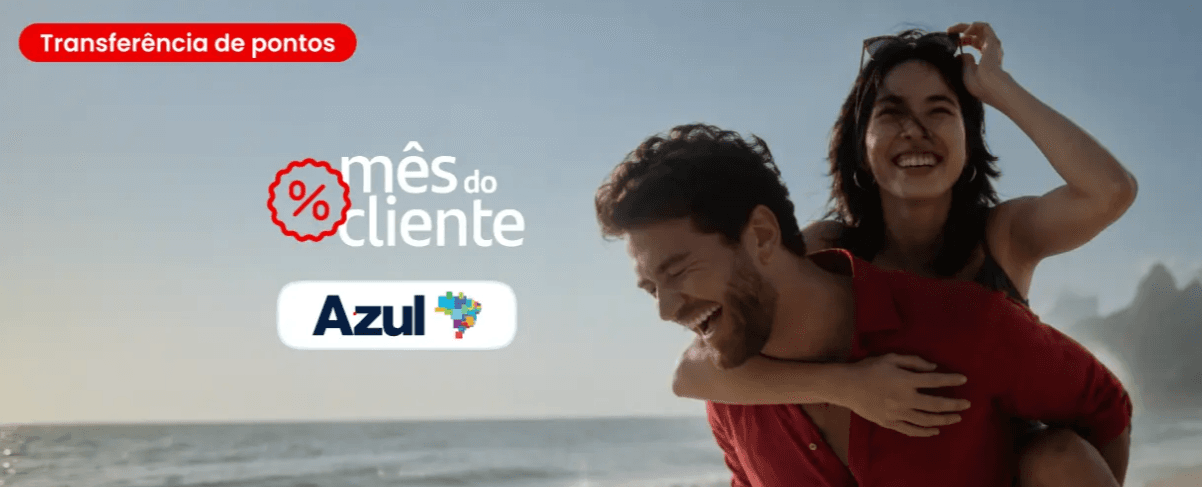 Transfira pontos Esfera para Azul com até 110% de bônus
