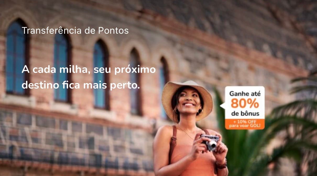 Ganhe até 80% de bônus ao transferir seus pontos para Smiles