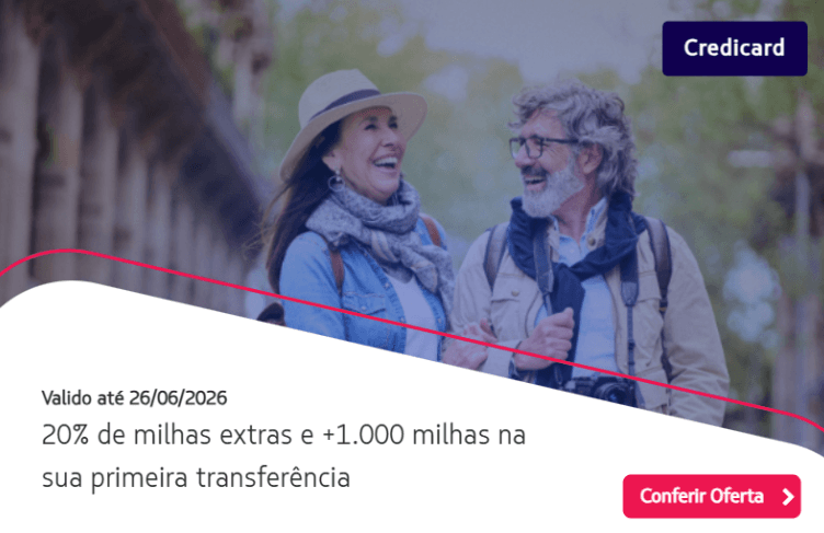 Transfira seus pontos do Credicard para Latam Pass com 20% de bônus
