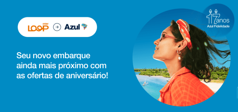 Transfira seus pontos do Inter para Azul com até 120% de bônus