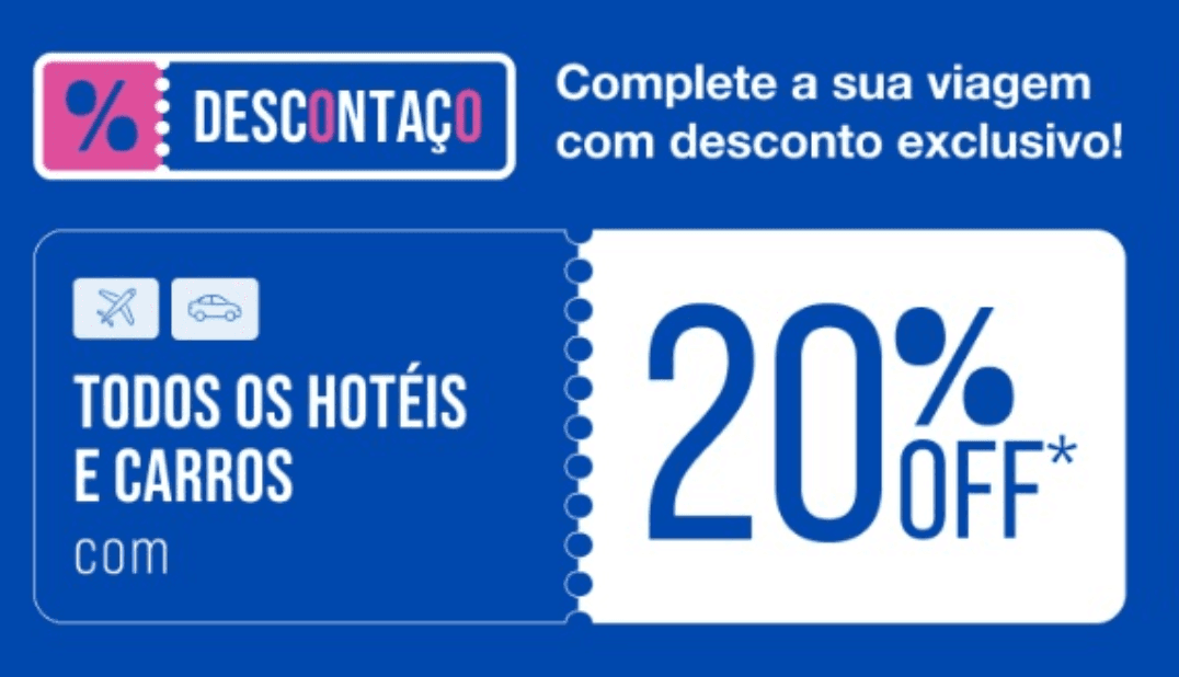 Resgate hotéis usando milhas Azul com 20% de desconto
