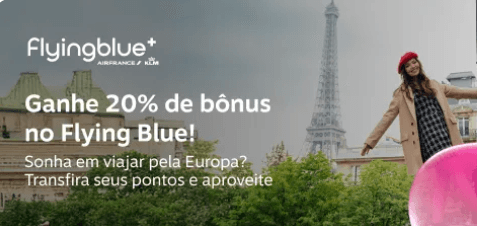 Transfira seus pontos Livelo para Flying Blue com 20% de bônus!