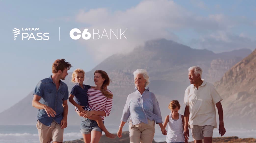 Transfira seus pontos C6 Átomos para Latam com 20% de bônus