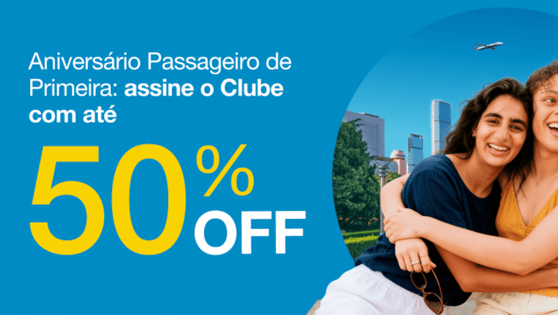 Adesão ao Clube Azul com até 50% de desconto