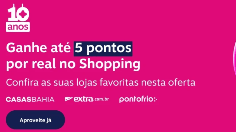 Via Varejo oferece até 5 pontos por real no Shopping Livelo