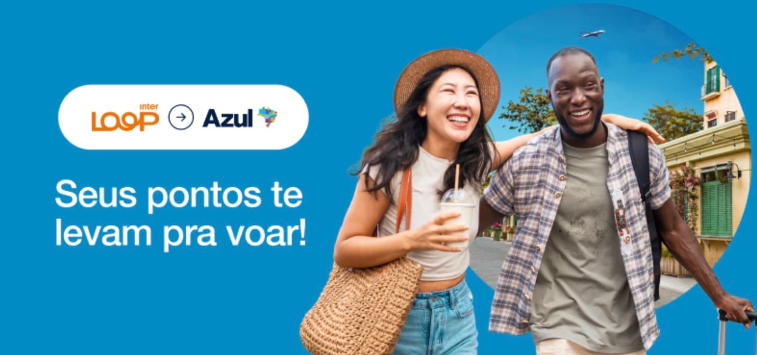 Transfira seus pontos do Inter para Azul com até 110% de bônus
