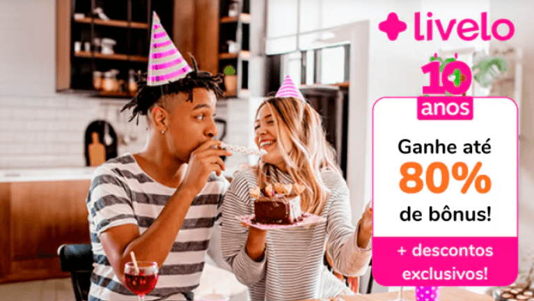 Ganhe até 80% de bônus ao transferir seus pontos Livelo para Smiles
